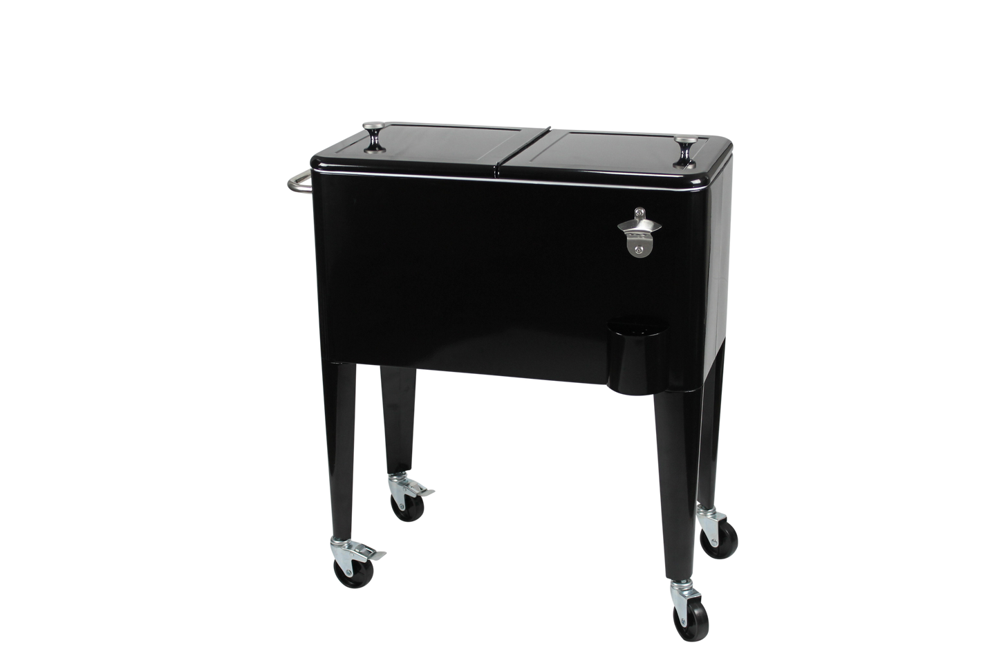 Kailua Cooler - Patio Cooler, American Cool Box, Refrigerated Truck, Party Drinks Cooler, Black