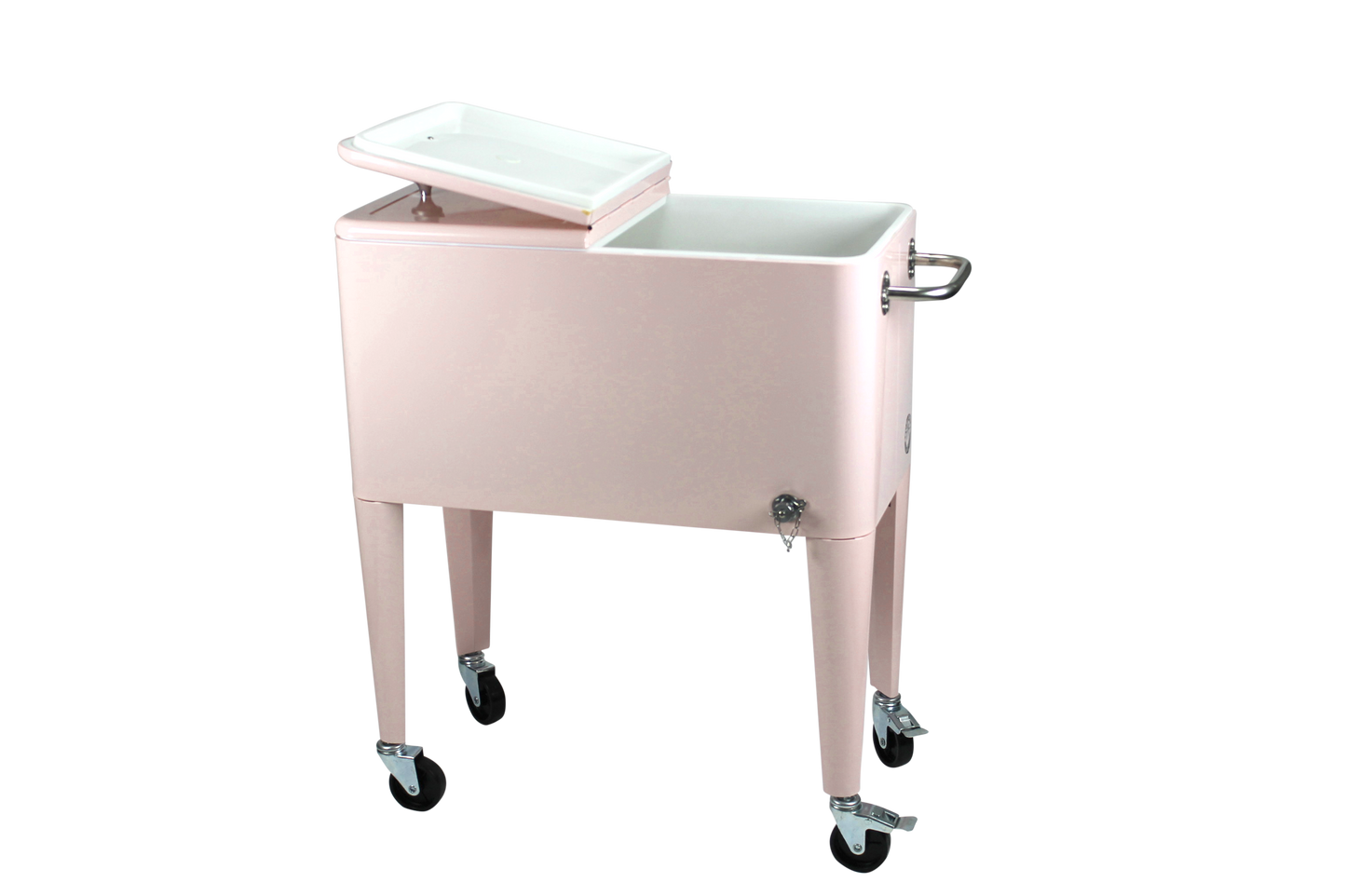 Kailua Cooler - Patio Cooler, American Cool Box, Refrigerated Truck, Party Drinks Cooler, Pink