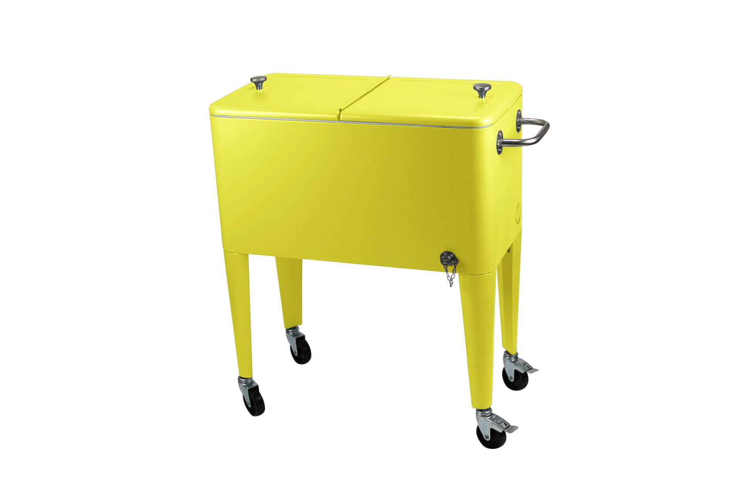 Kailua Cooler - Patio Cooler, American Cool Box, Refrigerated Truck, Party Drinks Cooler, Yellow