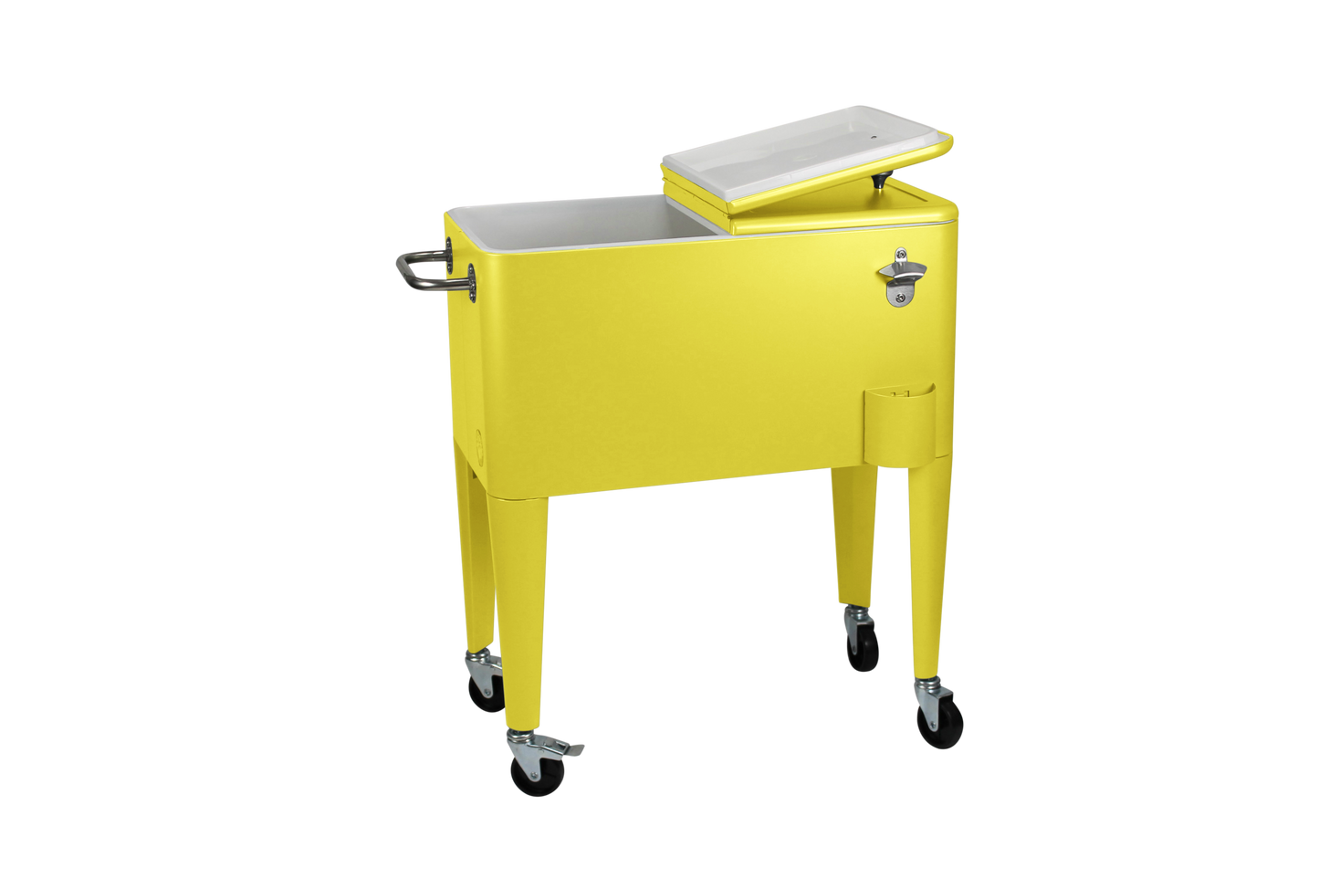 Kailua Cooler - Patio Cooler, American Cool Box, Refrigerated Truck, Party Drinks Cooler, Yellow