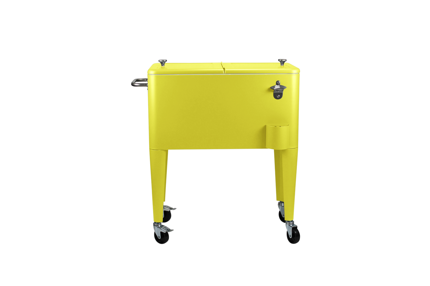 Kailua Cooler - Patio Cooler, American Cool Box, Refrigerated Truck, Party Drinks Cooler, Yellow