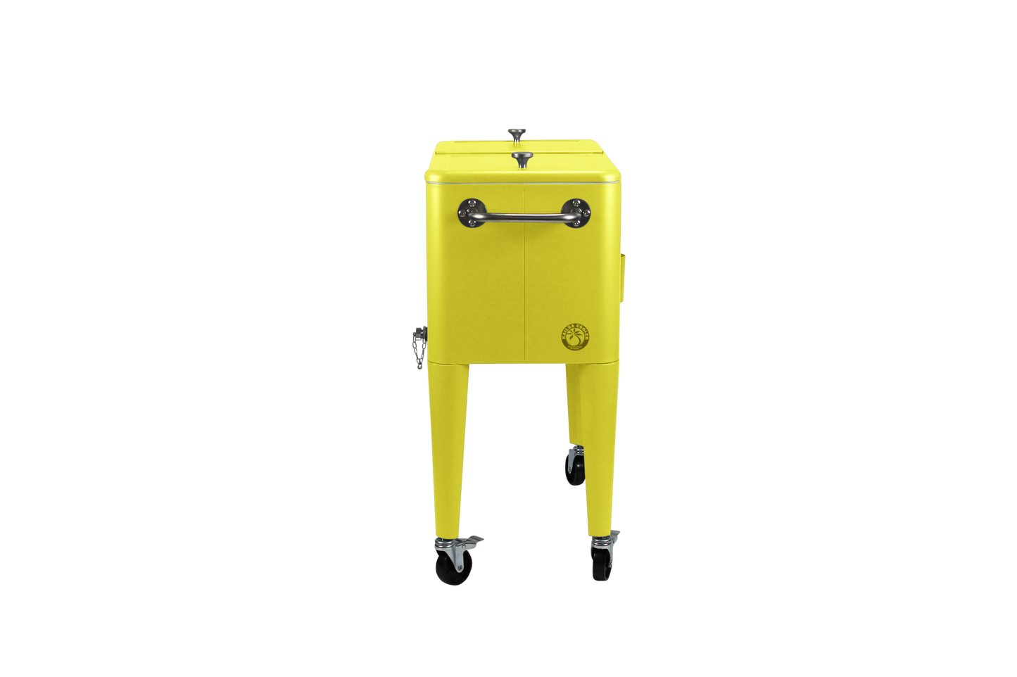 Kailua Cooler - Patio Cooler, American Cool Box, Refrigerated Truck, Party Drinks Cooler, Yellow
