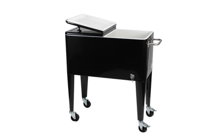 Kailua Cooler - Patio Cooler, American Cool Box, Refrigerated Truck, Party Drinks Cooler, Black