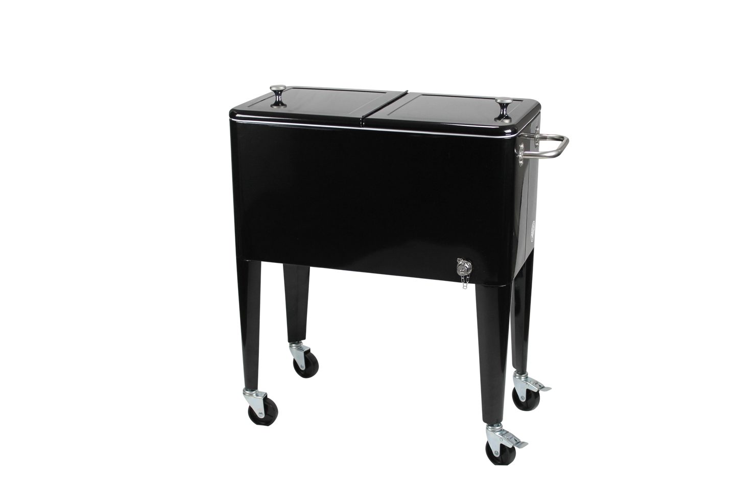 Kailua Cooler - Patio Cooler, American Cool Box, Refrigerated Truck, Party Drinks Cooler, Black