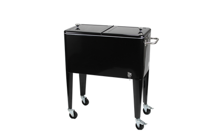 Kailua Cooler - Patio Cooler, American Cool Box, Refrigerated Truck, Party Drinks Cooler, Black