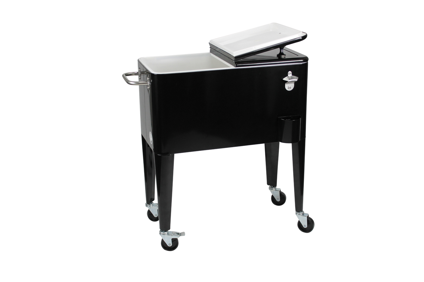 Kailua Cooler - Patio Cooler, American Cool Box, Refrigerated Truck, Party Drinks Cooler, Black