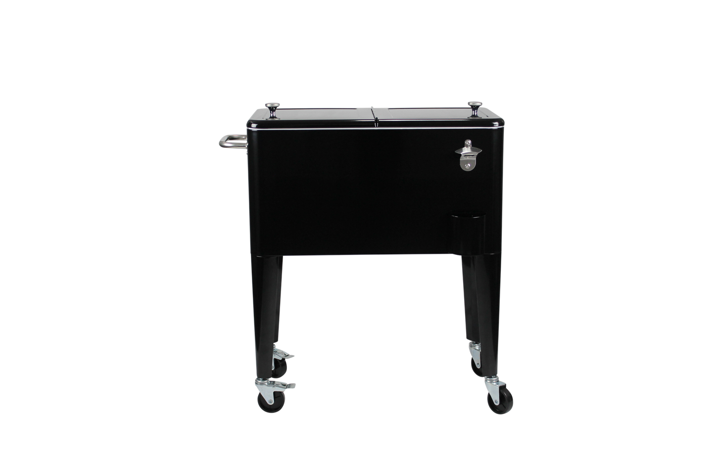 Kailua Cooler - Patio Cooler, American Cool Box, Refrigerated Truck, Party Drinks Cooler, Black