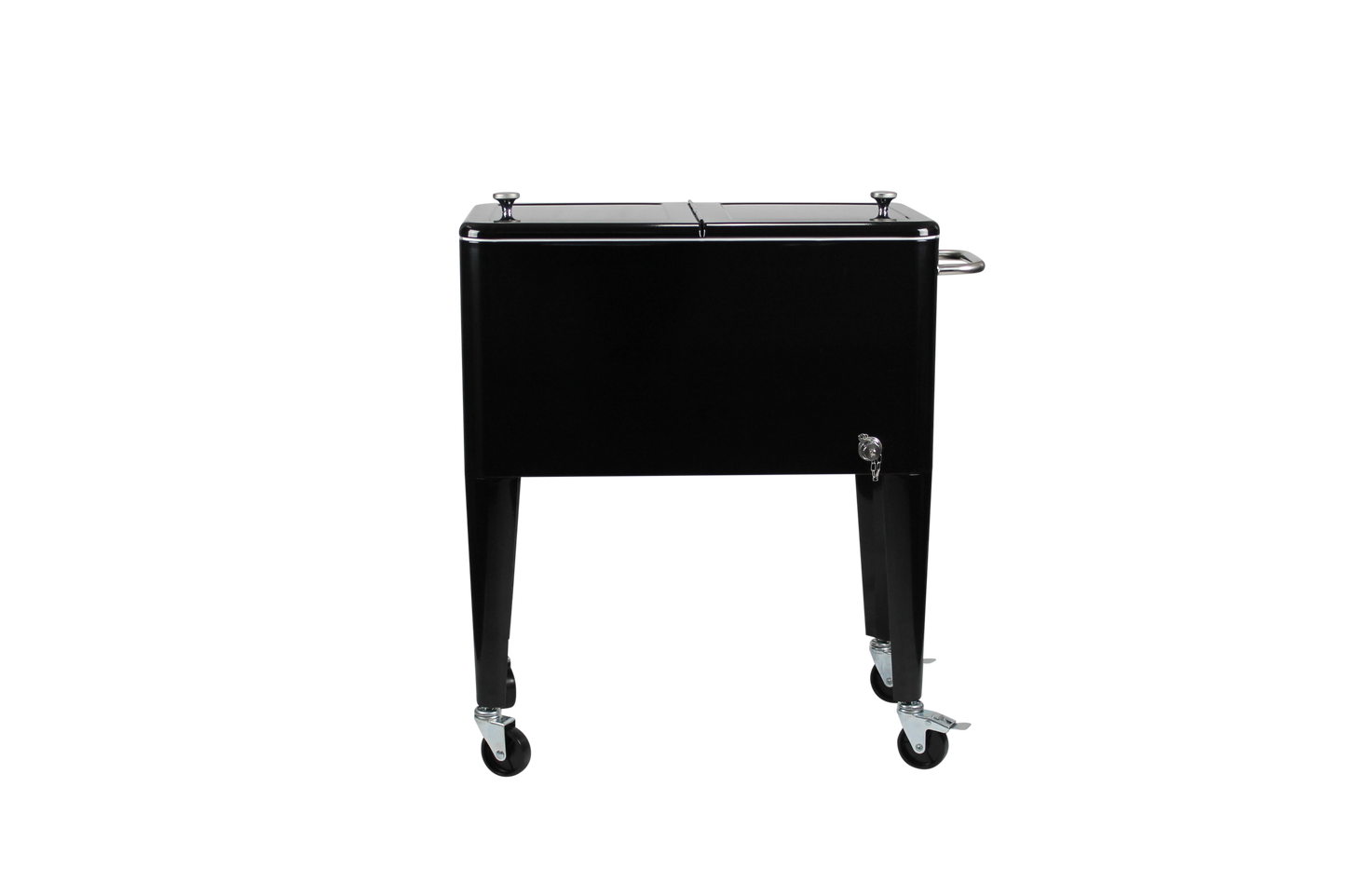 Kailua Cooler - Patio Cooler, American Cool Box, Refrigerated Truck, Party Drinks Cooler, Black
