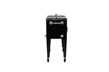 Kailua Cooler - Patio Cooler, American Cool Box, Refrigerated Truck, Party Drinks Cooler, Black