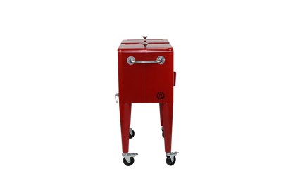 Kailua Cooler - Patio Cooler, American Cool Box, Refrigerated Truck, Party Drinks Cooler, Red