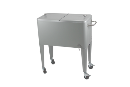 Kailua Cooler - Patio Cooler, American Cool Box, Refrigerated Truck, Party Drinks Cooler, Grey