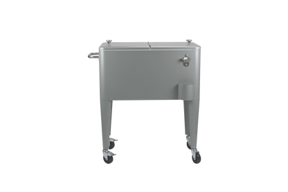 Kailua Cooler - Patio Cooler, American Cool Box, Refrigerated Truck, Party Drinks Cooler, Grey
