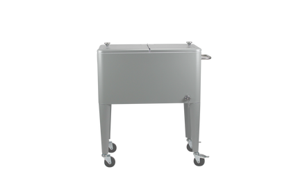 Kailua Cooler - Patio Cooler, American Cool Box, Refrigerated Truck, Party Drinks Cooler, Grey