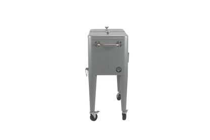 Kailua Cooler - Patio Cooler, American Cool Box, Refrigerated Truck, Party Drinks Cooler, Grey