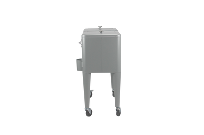 Kailua Cooler - Patio Cooler, American Cool Box, Refrigerated Truck, Party Drinks Cooler, Grey