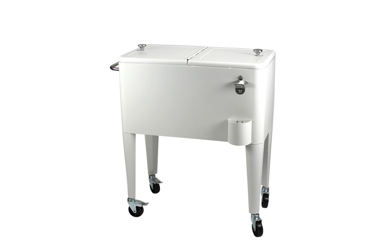 Kailua Cooler - Patio Cooler, American Cool Box, Refrigerated Truck, Party Drinks Cooler, White
