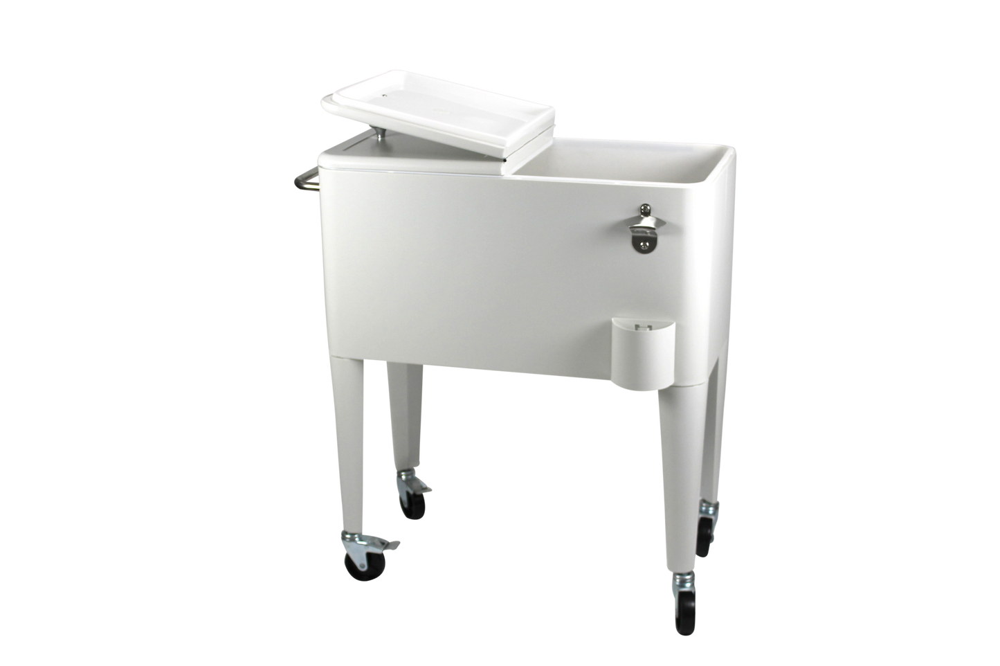 Kailua Cooler - Patio Cooler, American Cool Box, Refrigerated Truck, Party Drinks Cooler, White
