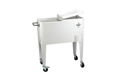 Kailua Cooler - Patio Cooler, American Cool Box, Refrigerated Truck, Party Drinks Cooler, White
