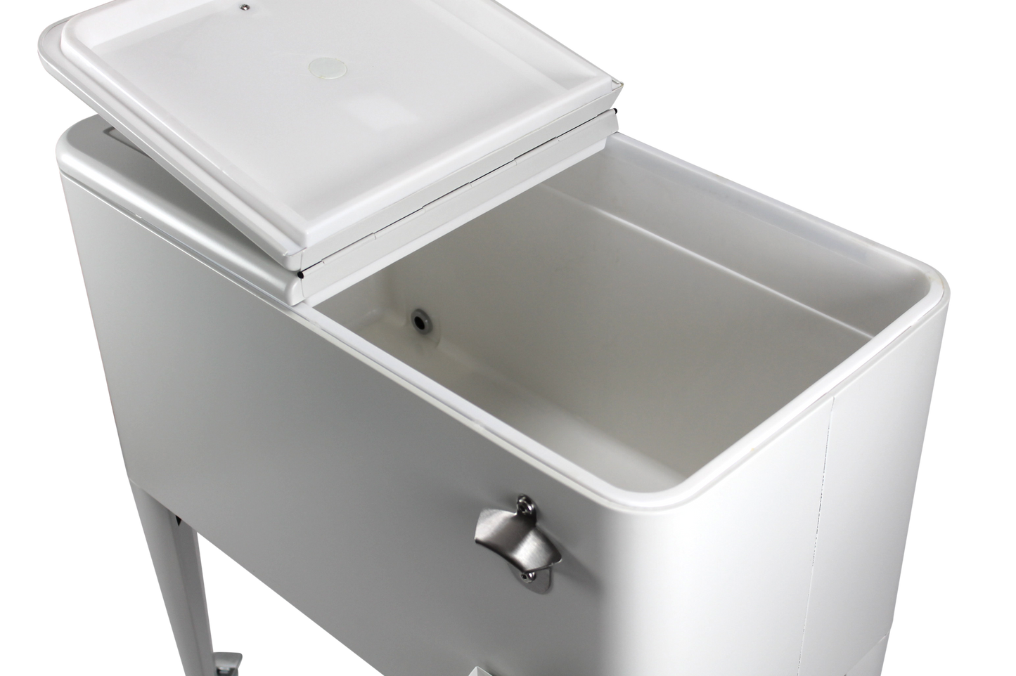Kailua Cooler - Patio Cooler, American Cool Box, Refrigerated Truck, Party Drinks Cooler, White