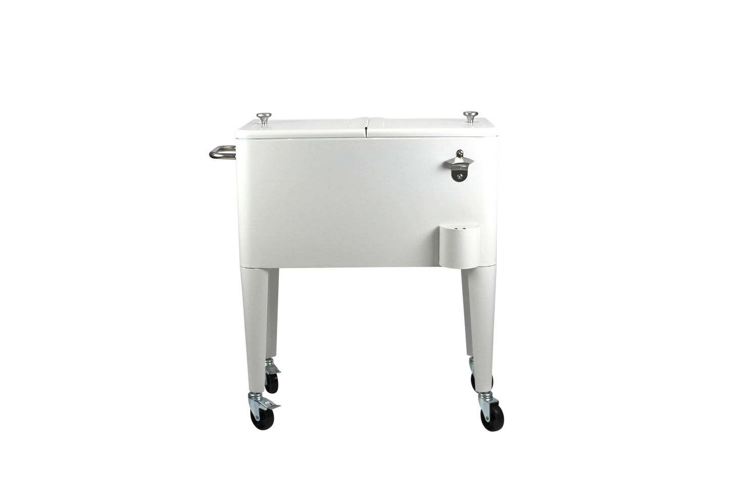Kailua Cooler - Patio Cooler, American Cool Box, Refrigerated Truck, Party Drinks Cooler, White