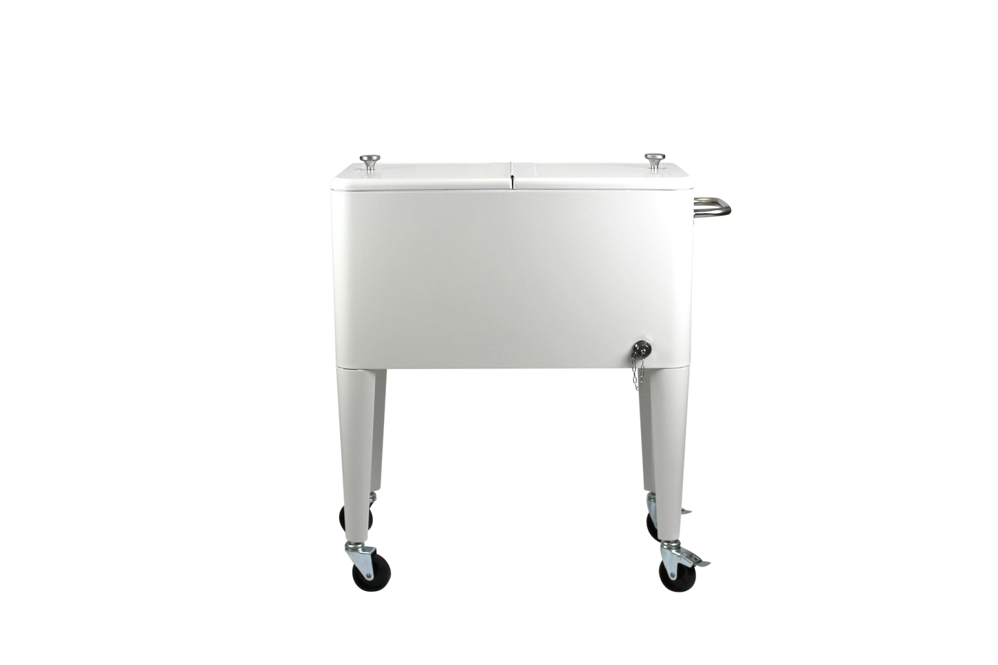 Kailua Cooler - Patio Cooler, American Cool Box, Refrigerated Truck, Party Drinks Cooler, White