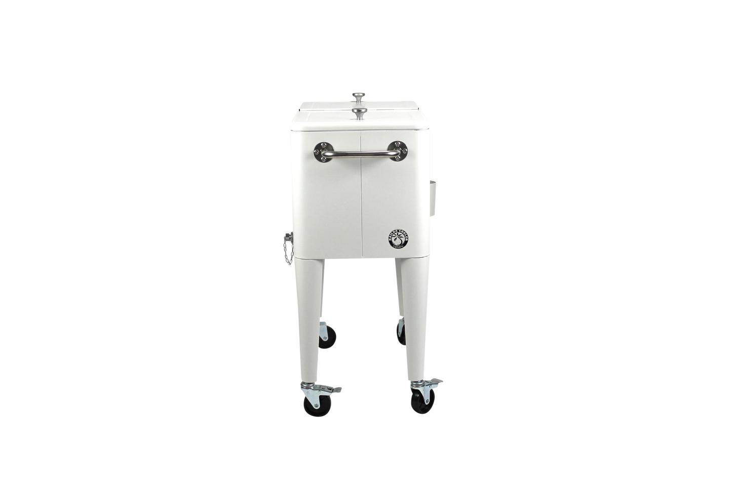 Kailua Cooler - Patio Cooler, American Cool Box, Refrigerated Truck, Party Drinks Cooler, White