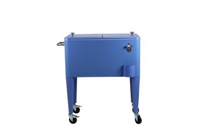Kailua Cooler - Patio Cooler, American Cool Box, Refrigerated Truck, Party Drinks Cooler, Sky blue