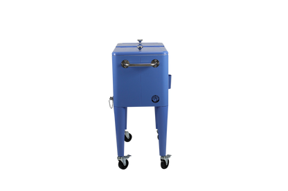 Kailua Cooler - Patio Cooler, American Cool Box, Refrigerated Truck, Party Drinks Cooler, Sky blue