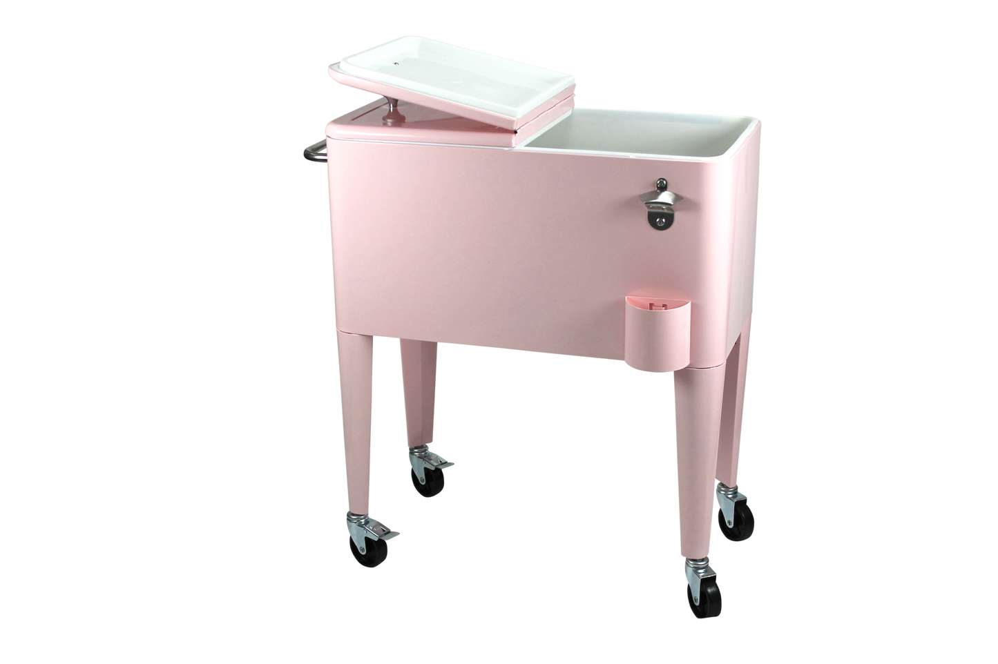 Kailua Cooler - Patio Cooler, American Cool Box, Refrigerated Truck, Party Drinks Cooler, Pink