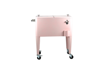 Kailua Cooler - Patio Cooler, American Cool Box, Refrigerated Truck, Party Drinks Cooler, Pink