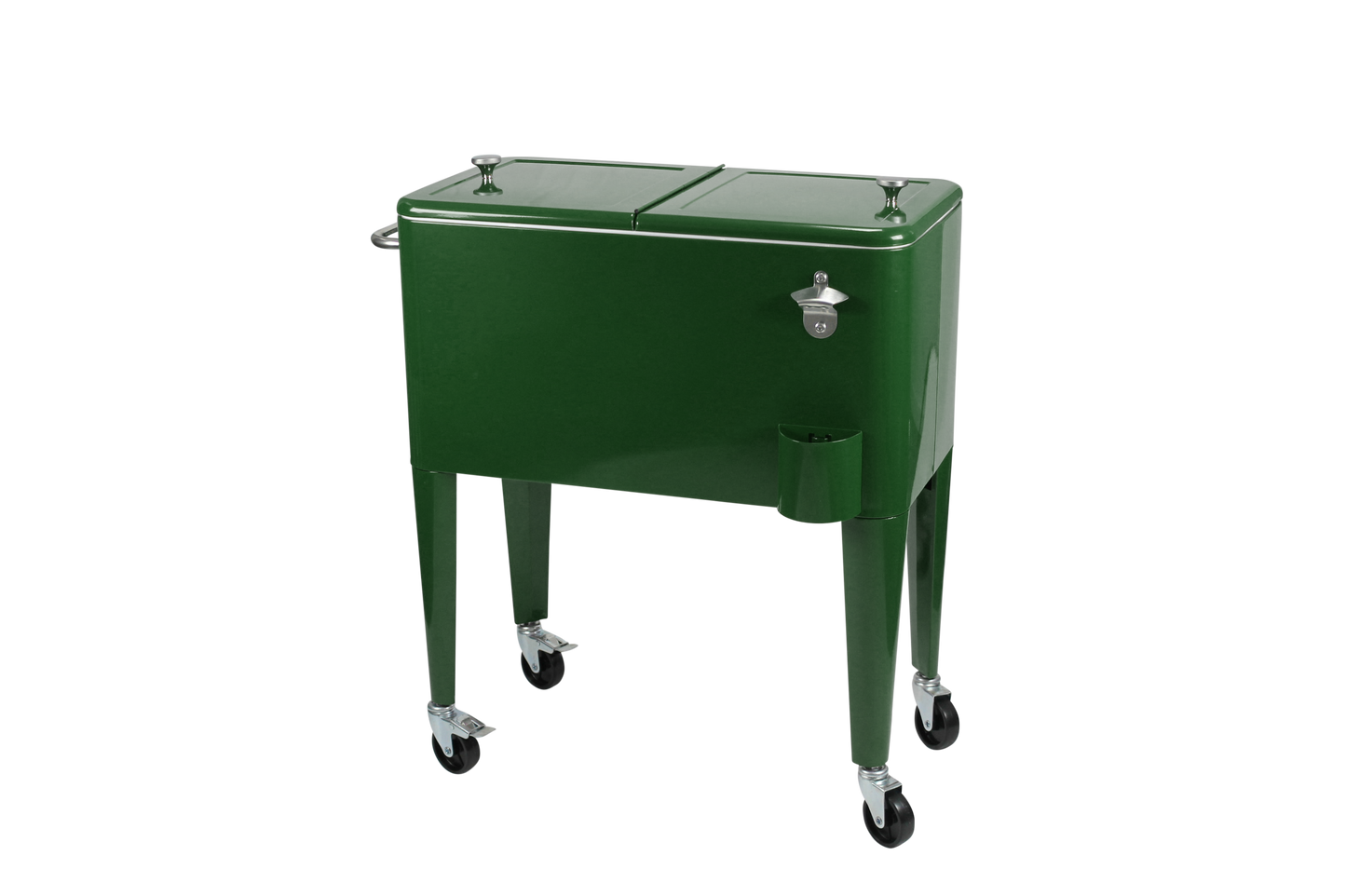 Kailua Cooler - Patio Cooler, American Cool Box, Refrigerated Truck, Party Drinks Cooler, Racing Green