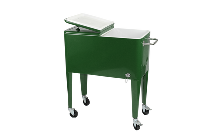 Kailua Cooler - Patio Cooler, American Cool Box, Refrigerated Truck, Party Drinks Cooler, Racing Green