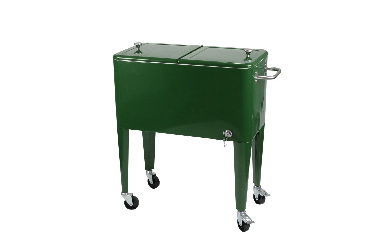 Kailua Cooler - Patio Cooler, American Cool Box, Refrigerated Truck, Party Drinks Cooler, Racing Green