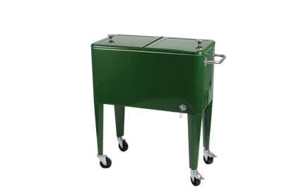 Kailua Cooler - Patio Cooler, American Cool Box, Refrigerated Truck, Party Drinks Cooler, Racing Green