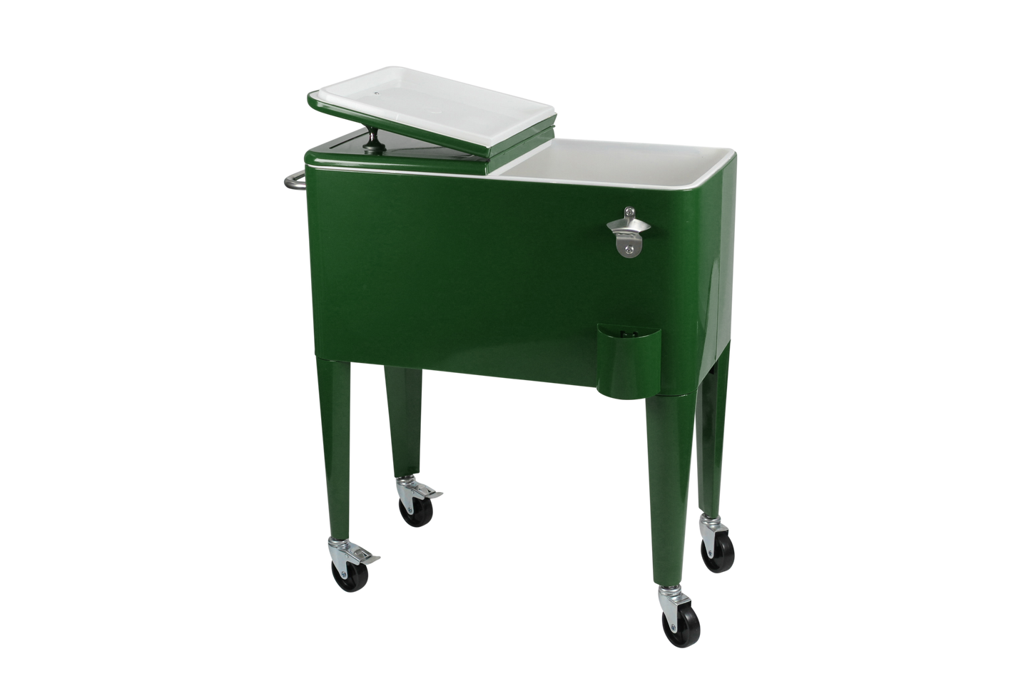 Kailua Cooler - Patio Cooler, American Cool Box, Refrigerated Truck, Party Drinks Cooler, Racing Green
