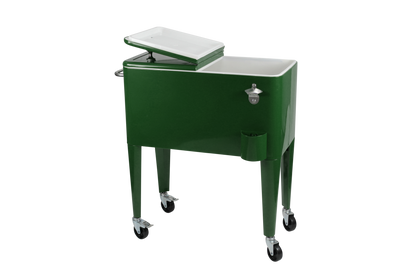 Kailua Cooler - Patio Cooler, American Cool Box, Refrigerated Truck, Party Drinks Cooler, Racing Green