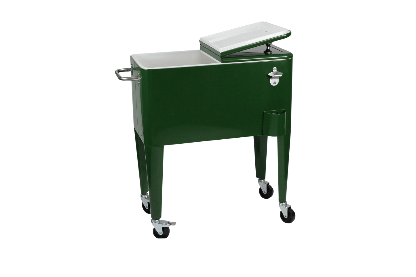 Kailua Cooler - Patio Cooler, American Cool Box, Refrigerated Truck, Party Drinks Cooler, Racing Green