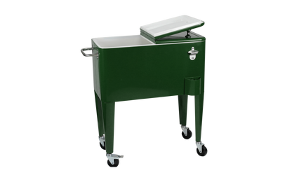 Kailua Cooler - Patio Cooler, American Cool Box, Refrigerated Truck, Party Drinks Cooler, Racing Green