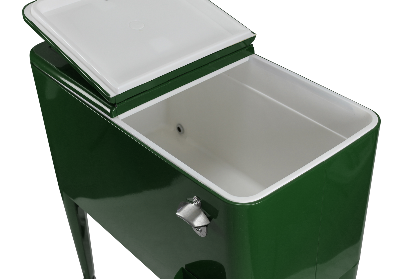 Kailua Cooler - Patio Cooler, American Cool Box, Refrigerated Truck, Party Drinks Cooler, Racing Green