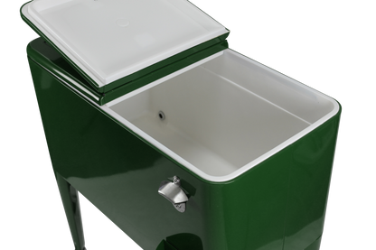 Kailua Cooler - Patio Cooler, American Cool Box, Refrigerated Truck, Party Drinks Cooler, Racing Green