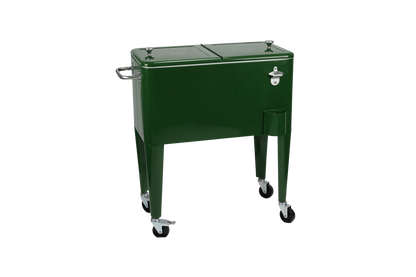 Kailua Cooler - Patio Cooler, American Cool Box, Refrigerated Truck, Party Drinks Cooler, Racing Green