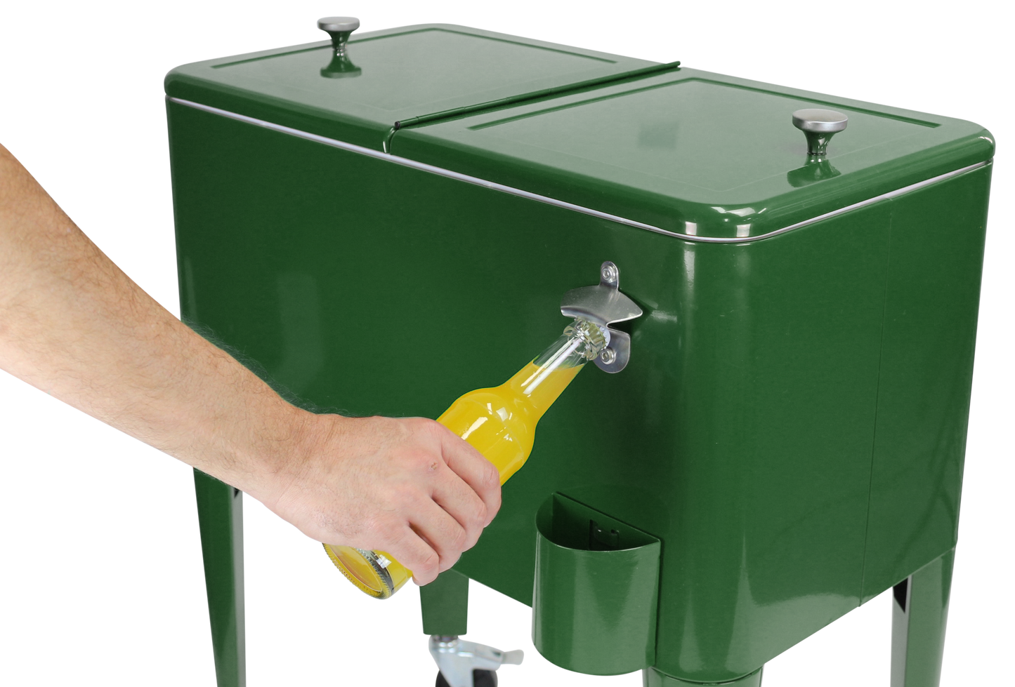 Kailua Cooler - Patio Cooler, American Cool Box, Refrigerated Truck, Party Drinks Cooler, Racing Green