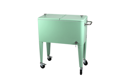 Kailua Cooler - Patio Cooler, American Cool Box, Refrigerated Truck, Party Drinks Cooler, Summer green