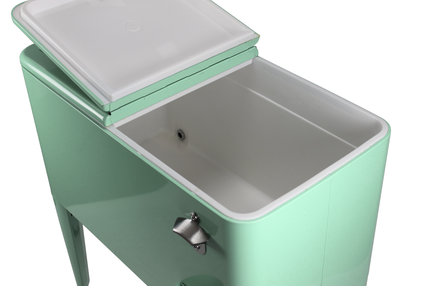 Kailua Cooler - Patio Cooler, American Cool Box, Refrigerated Truck, Party Drinks Cooler, Summer green