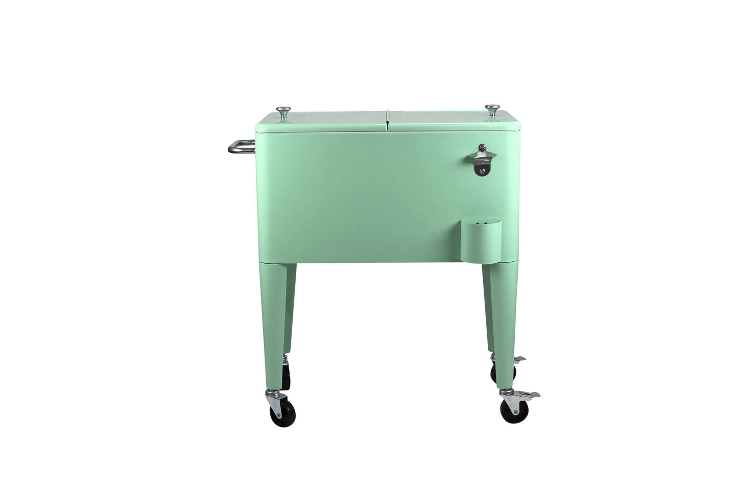 Kailua Cooler - Patio Cooler, American Cool Box, Refrigerated Truck, Party Drinks Cooler, Summer green