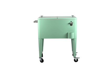 Kailua Cooler - Patio Cooler, American Cool Box, Refrigerated Truck, Party Drinks Cooler, Summer green