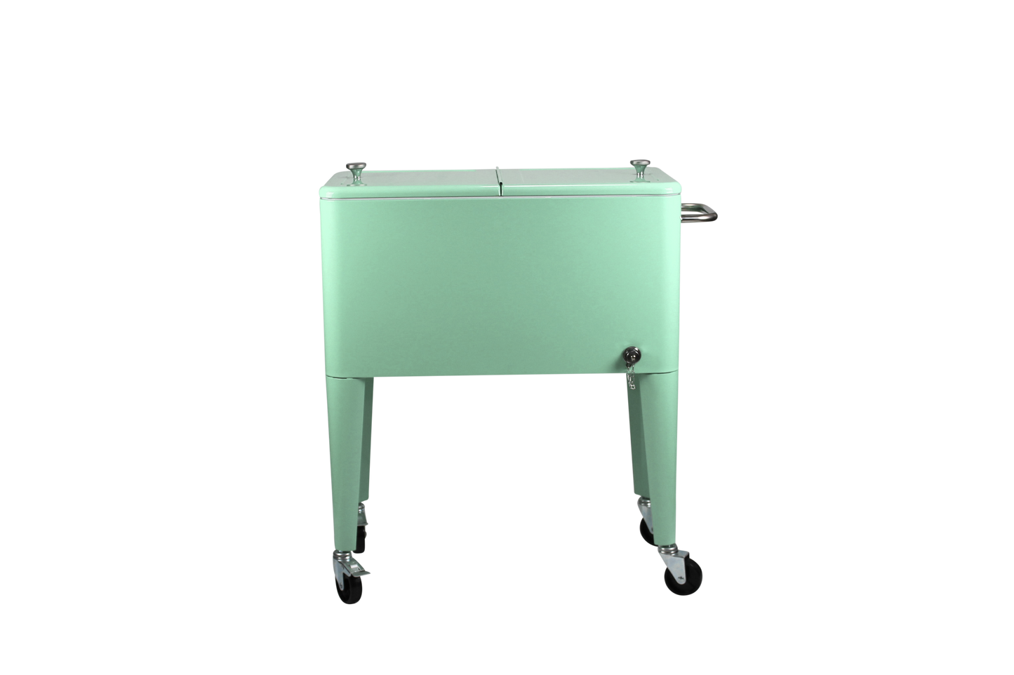 Kailua Cooler - Patio Cooler, American Cool Box, Refrigerated Truck, Party Drinks Cooler, Summer green