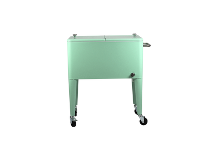 Kailua Cooler - Patio Cooler, American Cool Box, Refrigerated Truck, Party Drinks Cooler, Summer green