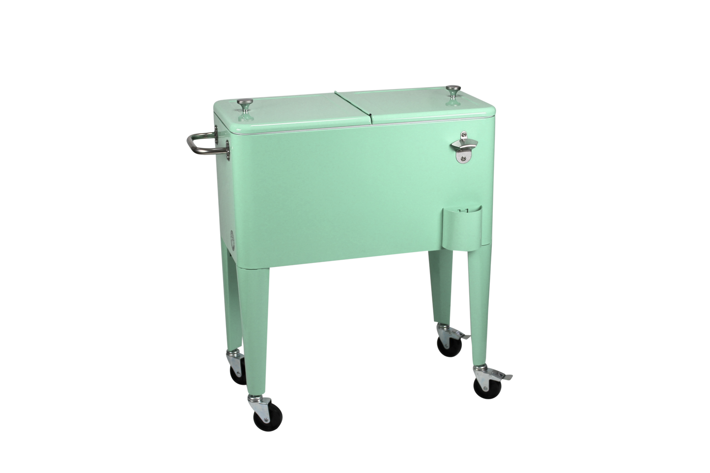 Kailua Cooler - Patio Cooler, American Cool Box, Refrigerated Truck, Party Drinks Cooler, Summer green