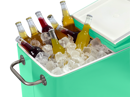 Kailua Cooler - Patio Cooler, American Cool Box, Refrigerated Truck, Party Drinks Cooler, Mint